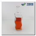 Factory Supply "S" Shape Glass Wisky Bottle with Lid